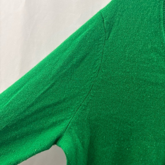 Charter Club Cashmere V-neck Sweater Womens XL Green Luxury Old Money Colorful - Picture 6 of 11
